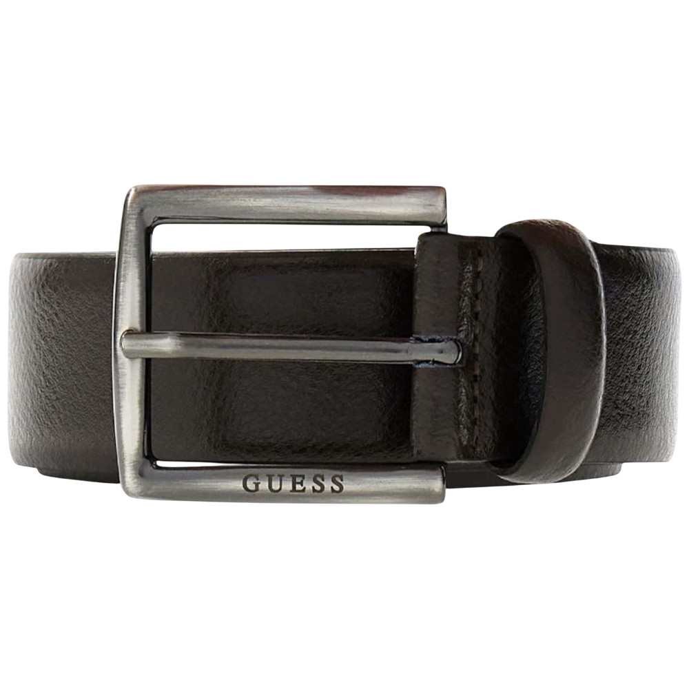 Guess Belt Not Adjustable & Not Reversible H35 Male Brown Leather with Buckle