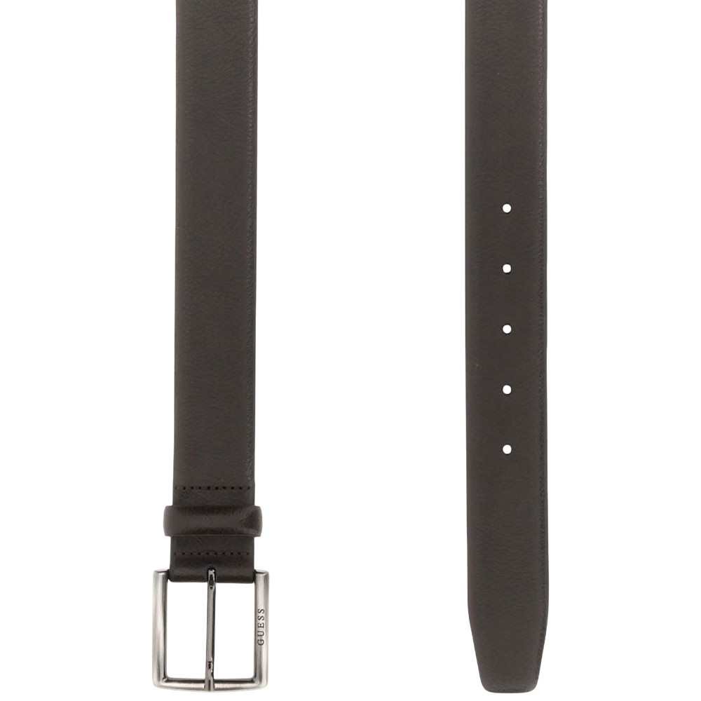 Guess Belt Not Adjustable & Not Reversible H35 Male Brown Leather with Buckle