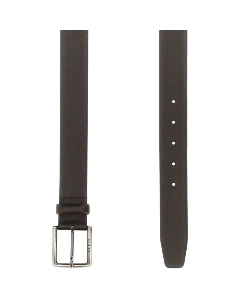 Guess Belt Not Adjustable & Not Reversible H35 Male Brown Leather with Buckle