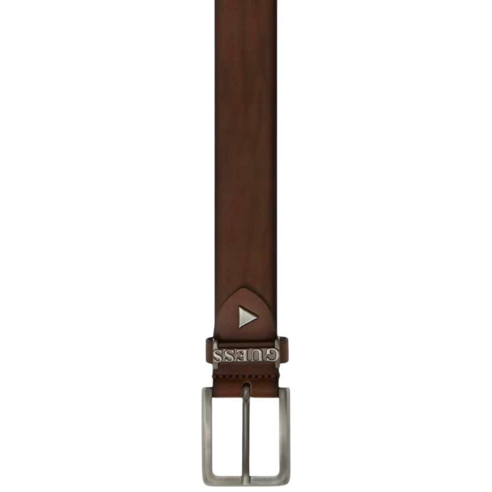 Guess Adjustable Belt & Not Reversible H35 Adjustable Brown Man with Metal Buckle