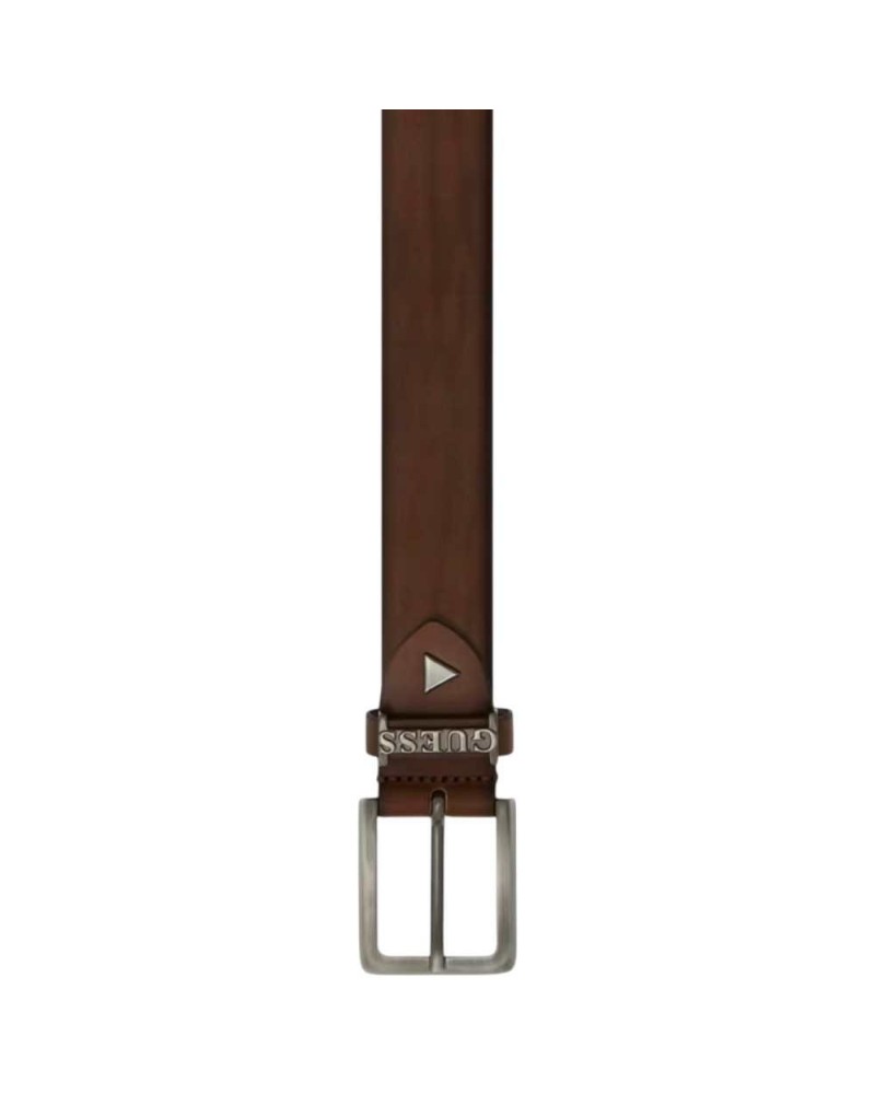 Guess Adjustable Belt & Not Reversible H35 Adjustable Brown Man with Metal Buckle