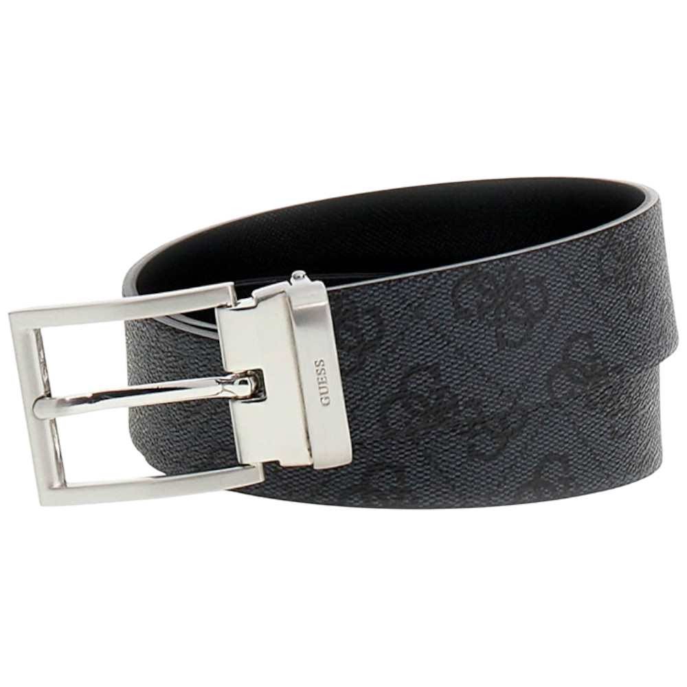 Guess Milano Reversible & Adjustable belt H35 Adjustable and Reversible Black Man in True Leather