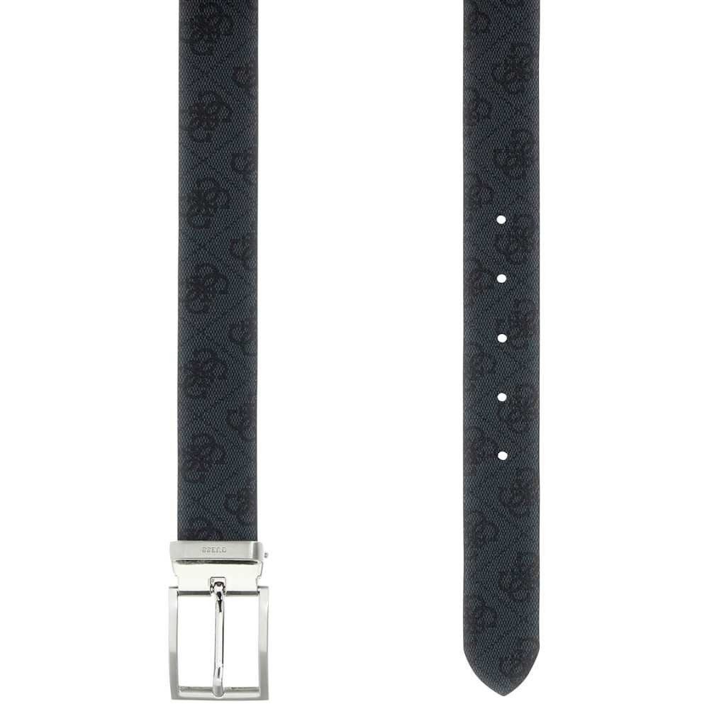 Guess Milano Reversible & Adjustable belt H35 Adjustable and Reversible Black Man in True Leather