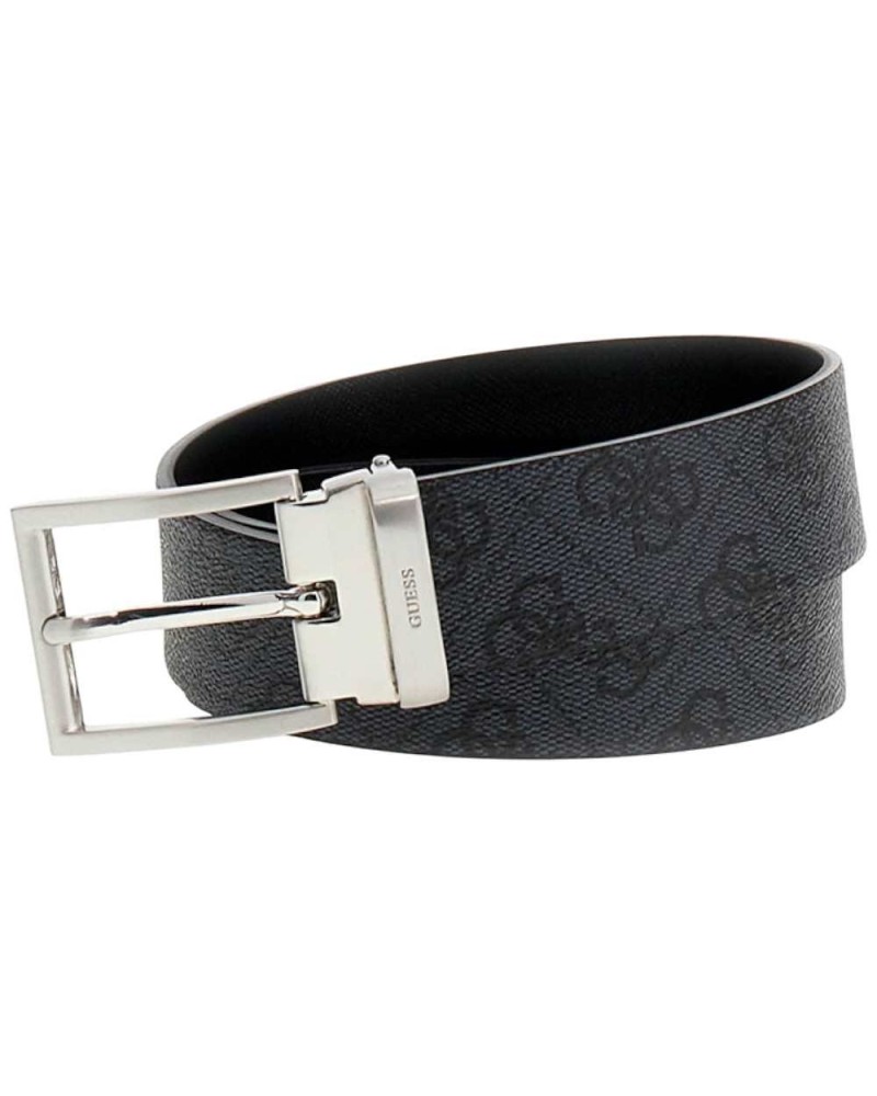 Guess Milano Reversible & Adjustable belt H35 Adjustable and Reversible Black Man in True Leather