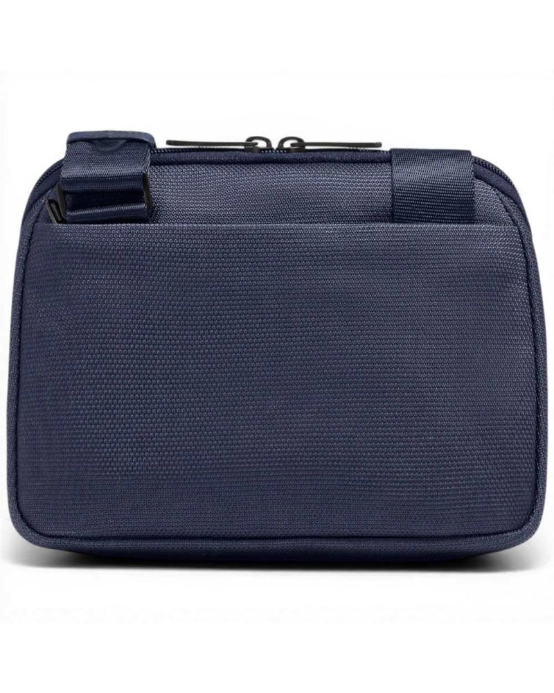 Piquadro Borsello S143 Unisex blauw leer en horizontale stof
