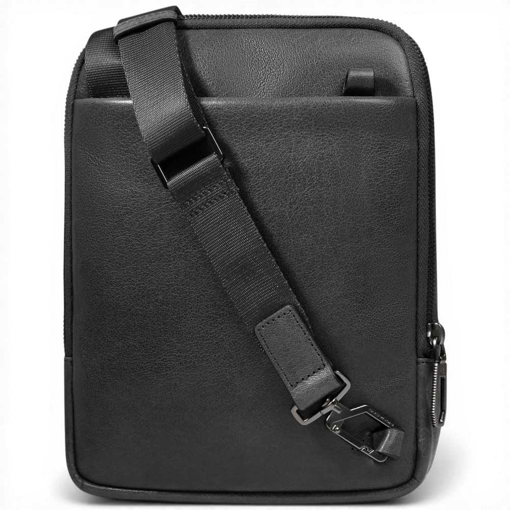 Piquadro Borsello S141 Black Leather Man with iPad Mini Door