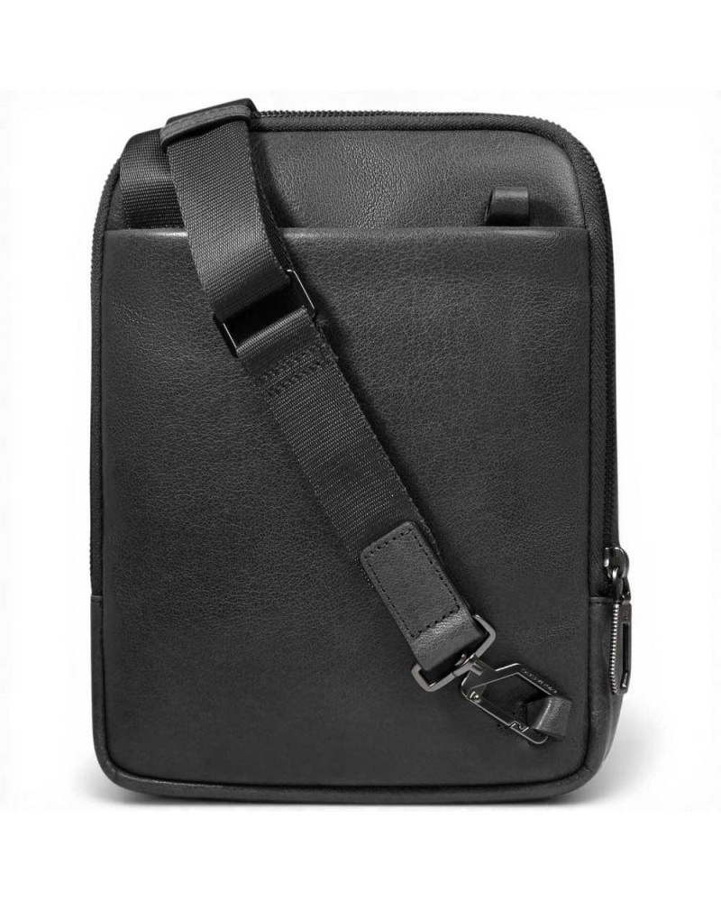 Piquadro Borsello S141 Black Leather Man with iPad Mini Door