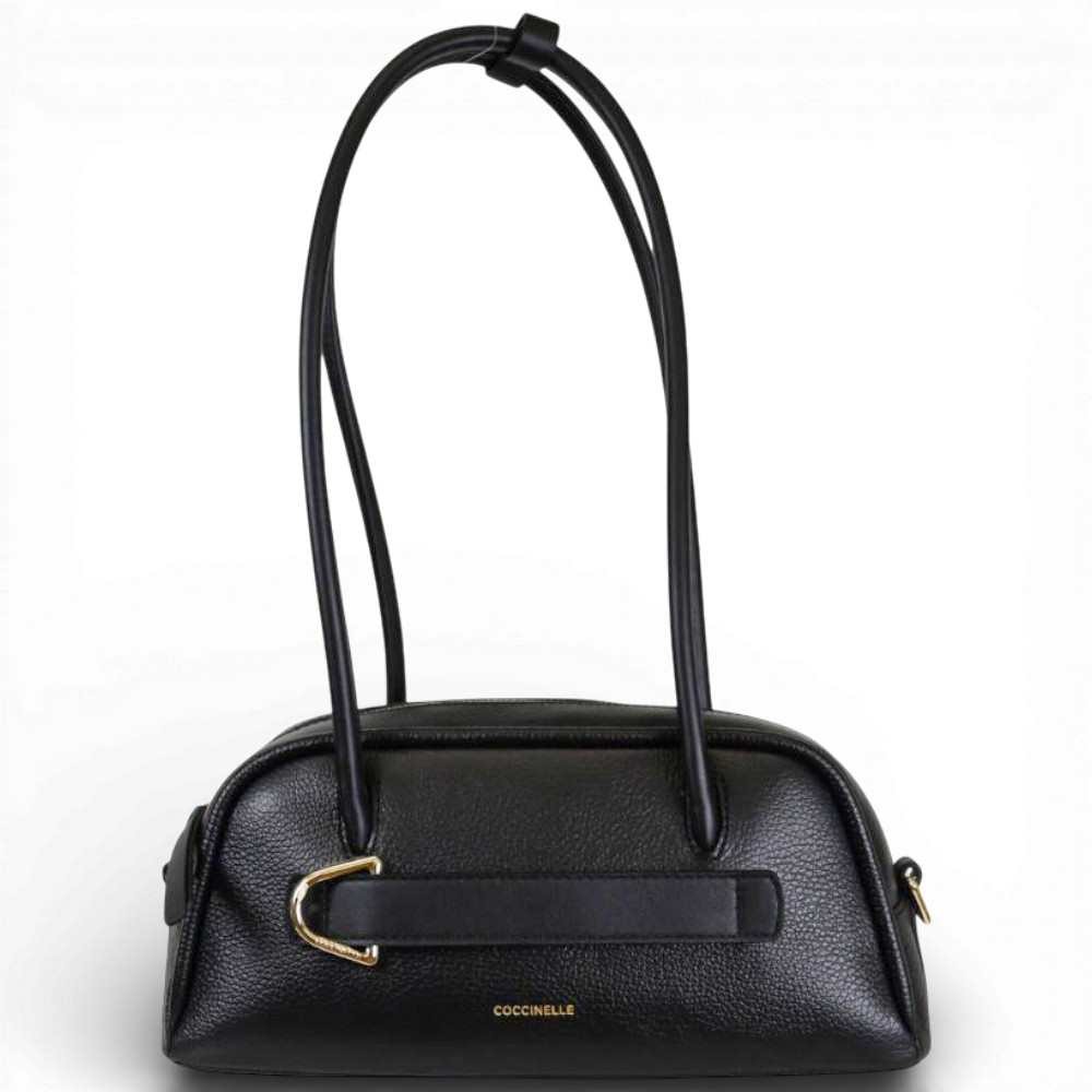 Coccinelle Handtasche Paki Frauen Schwarzes Leder