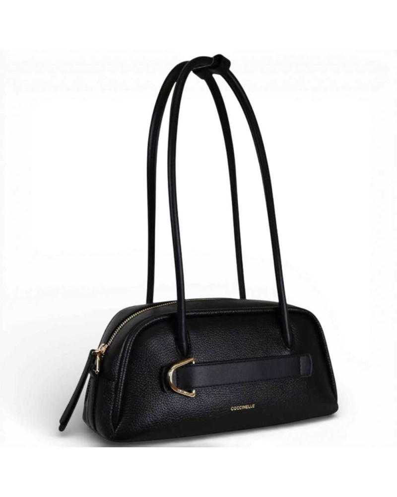 Coccinelle Handtasche Paki Frauen Schwarzes Leder