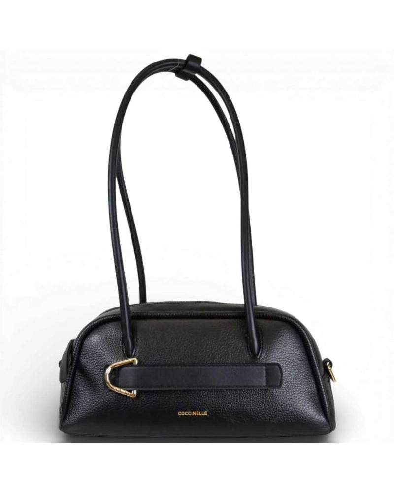 Coccinelle Handtasche Paki Frauen Schwarzes Leder