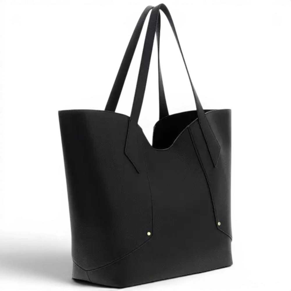 Guess Sac à main Darcy Large 2 en 1 Tote Noir Femme en Matière Synthétique avec Pochette Intérieure et Logo