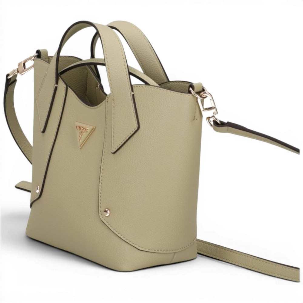 Guess Darcy Mini Tote Frau Sage Handtasche aus synthetischem Material mit Logo 4G und Schultergurt