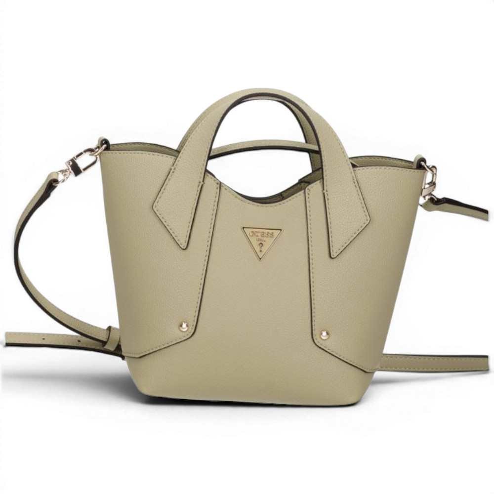 Guess Darcy Mini Tote Frau Sage Handtasche aus synthetischem Material mit Logo 4G und Schultergurt