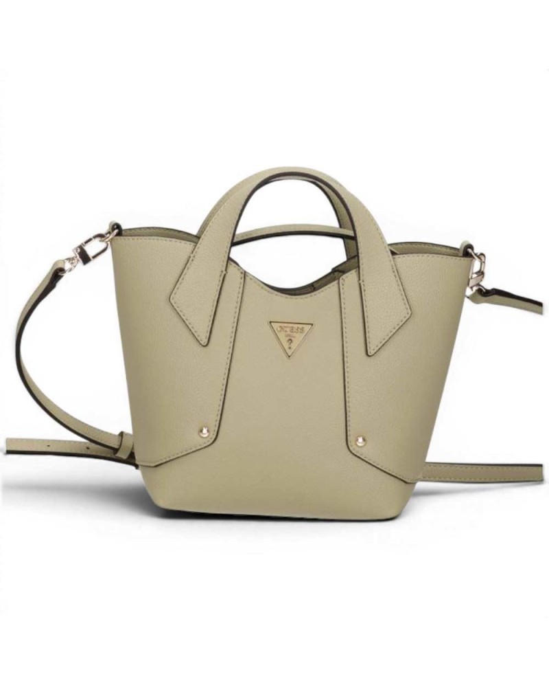 Guess Darcy Mini Tote Frau Sage Handtasche aus synthetischem Material mit Logo 4G und Schultergurt