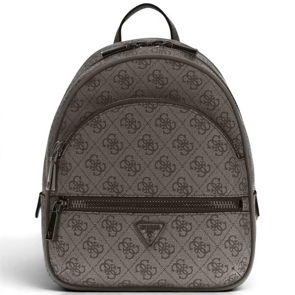 Guess Manhattan ii Sac à dos Logo de charbon pour femmes en matière synthétique avec logo 4G et poches