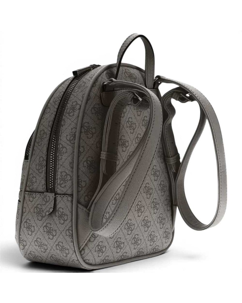 Guess Manhattan ii Sac à dos Logo de charbon pour femmes en matière synthétique avec logo 4G et poches
