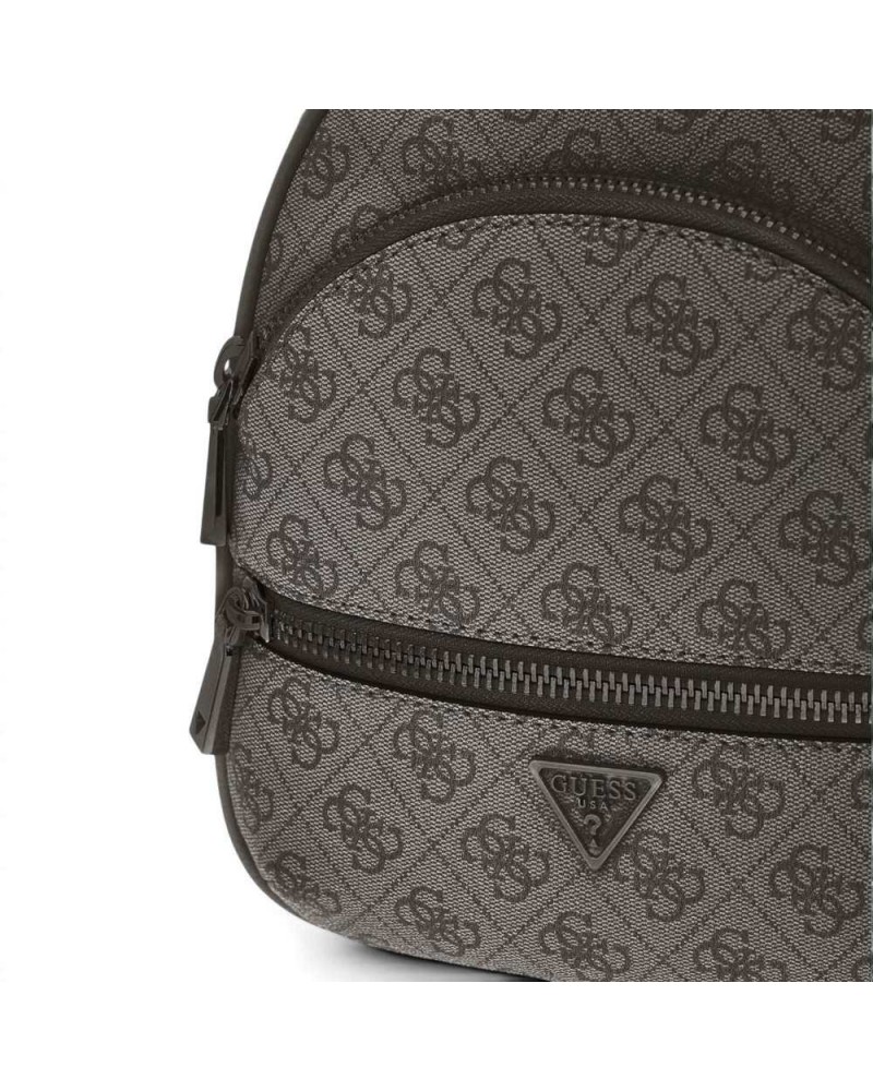 Guess Manhattan ii Sac à dos Logo de charbon pour femmes en matière synthétique avec logo 4G et poches