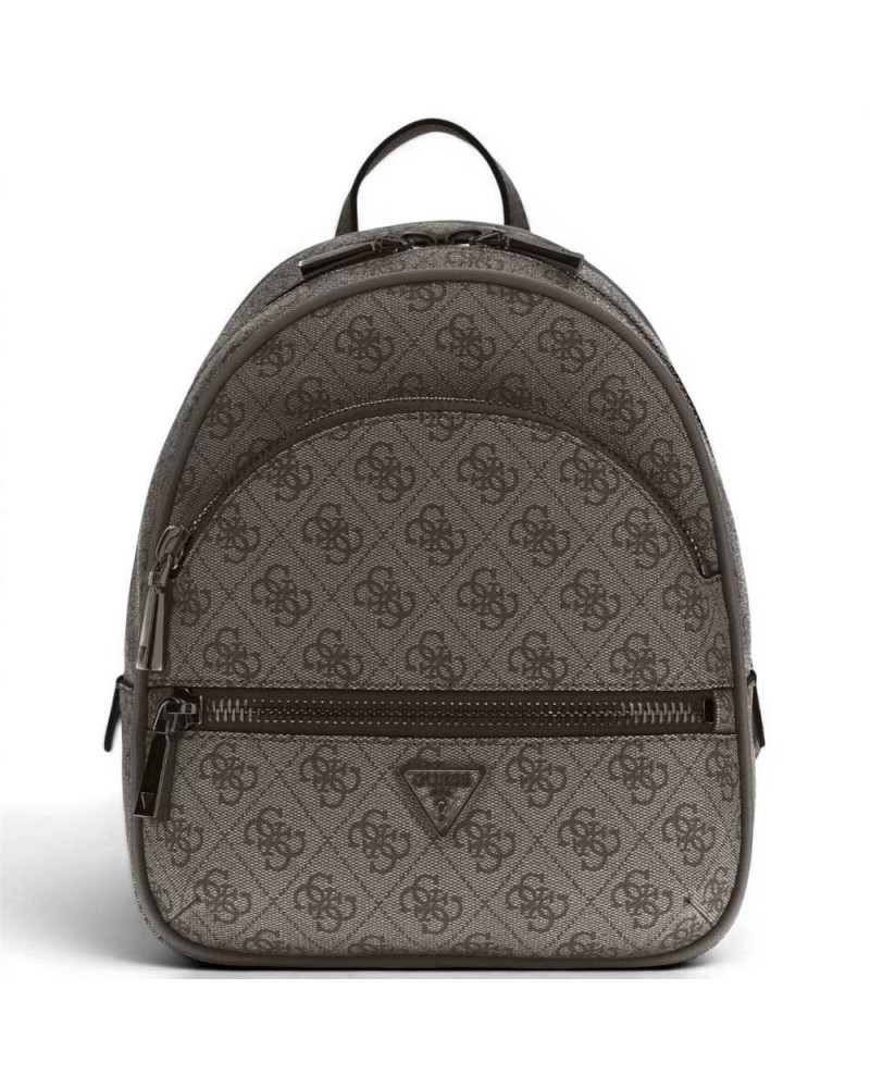 Guess Manhattan ii Sac à dos Logo de charbon pour femmes en matière synthétique avec logo 4G et poches