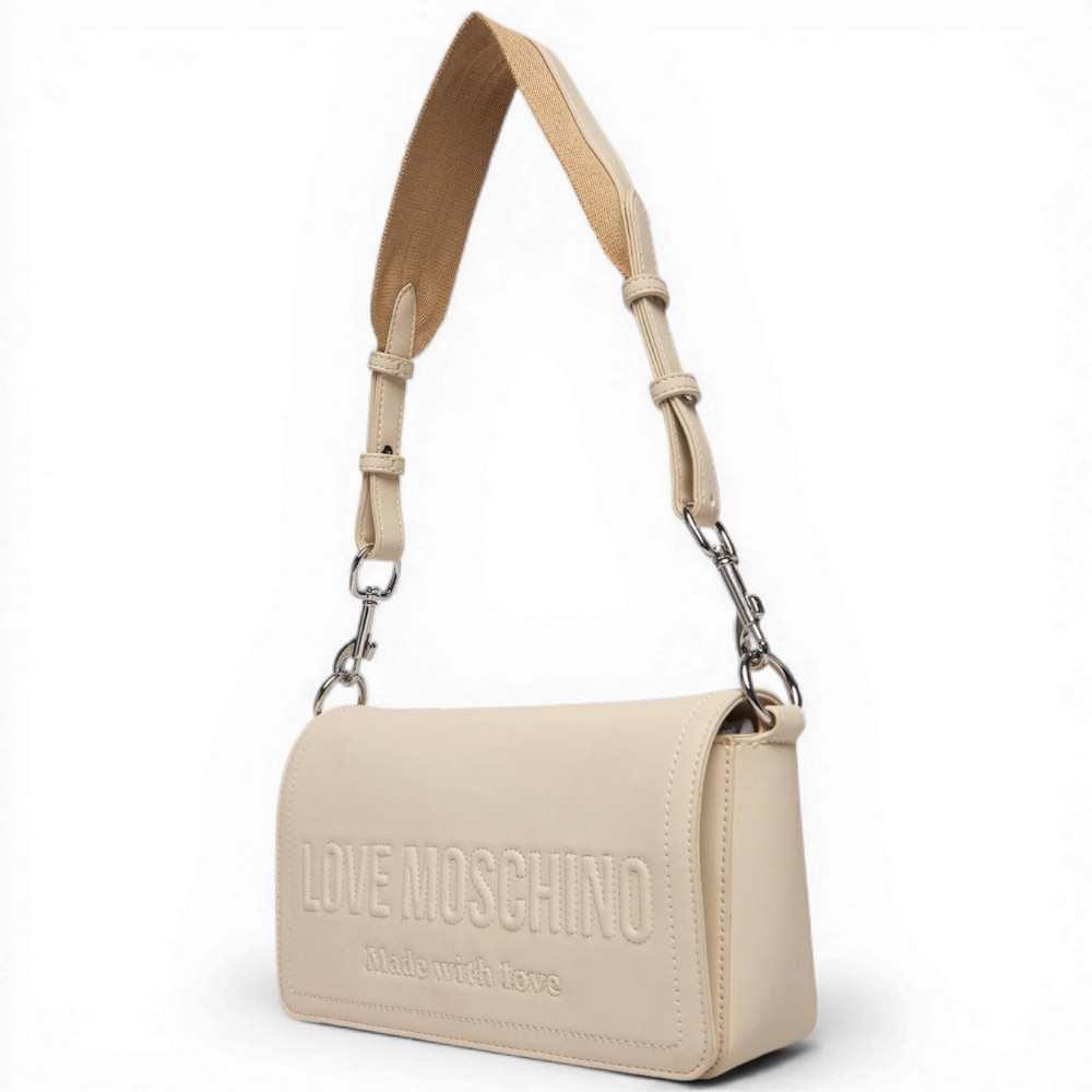 Love Moschino Borsa Grs Donna Avorio in Sintetico