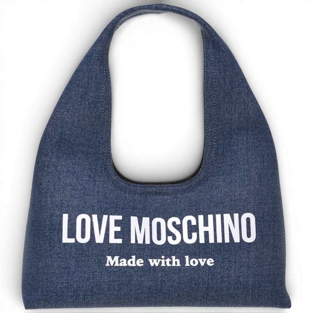 Love Moschino Tissu bleu de denim sac pour femme