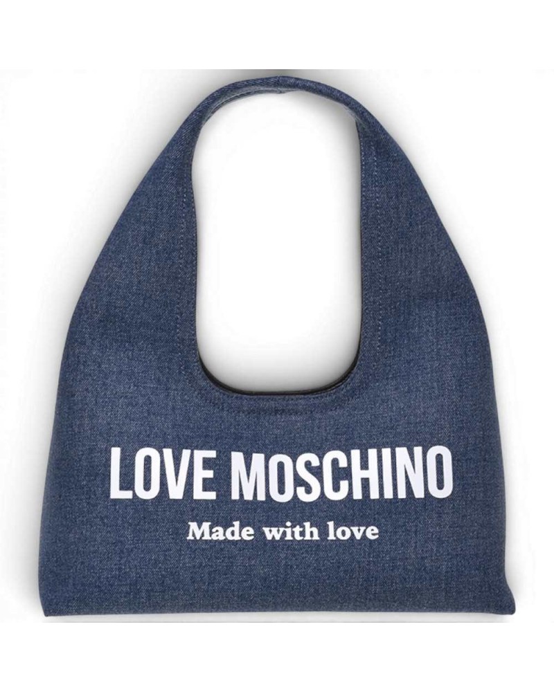 Love Moschino Tissu bleu de denim sac pour femme