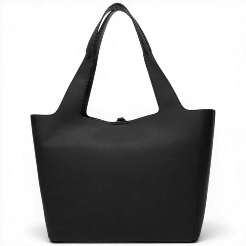 Love Moschino Sac d'achat Charm Femme Noir en éco-cuir