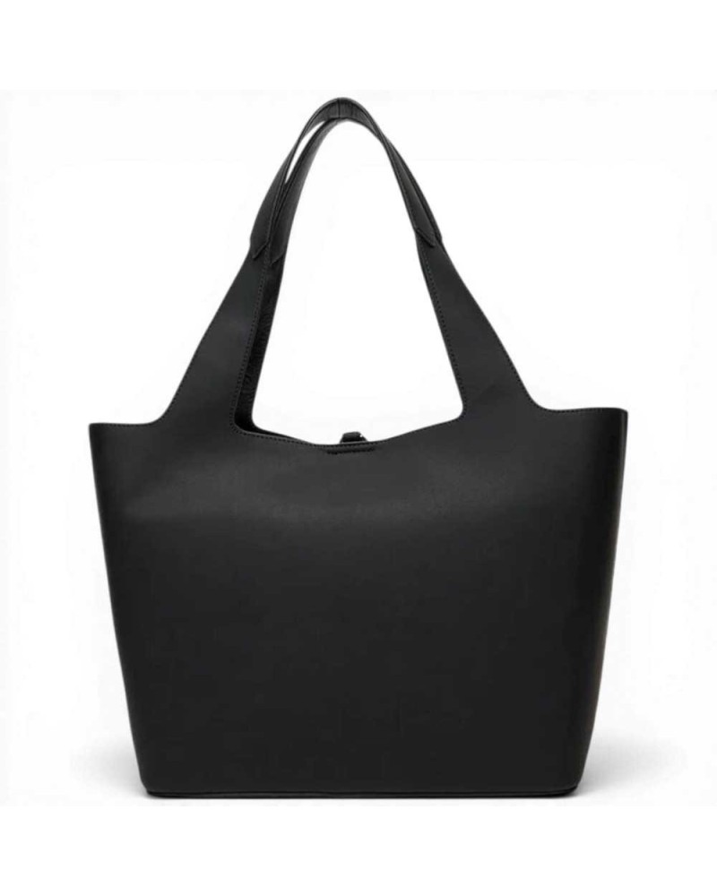 Love Moschino Sac d'achat Charm Femme Noir en éco-cuir