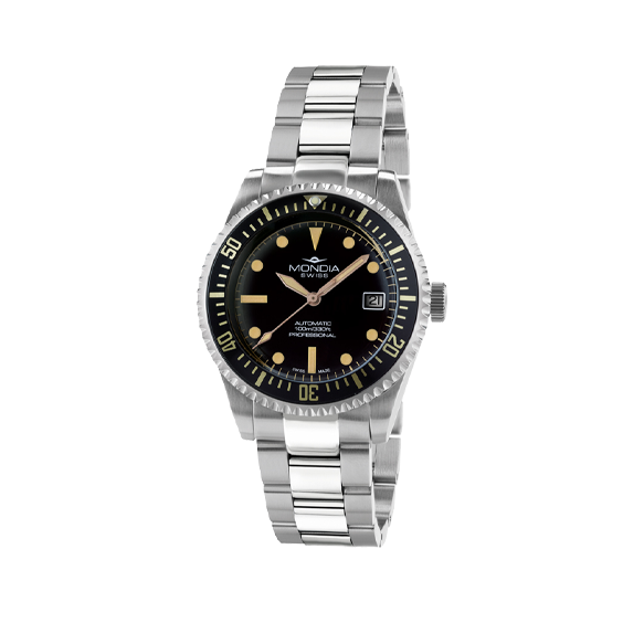 Orologio Uomo Mondia MS-221-SSBK-BK-OY 40 mm 