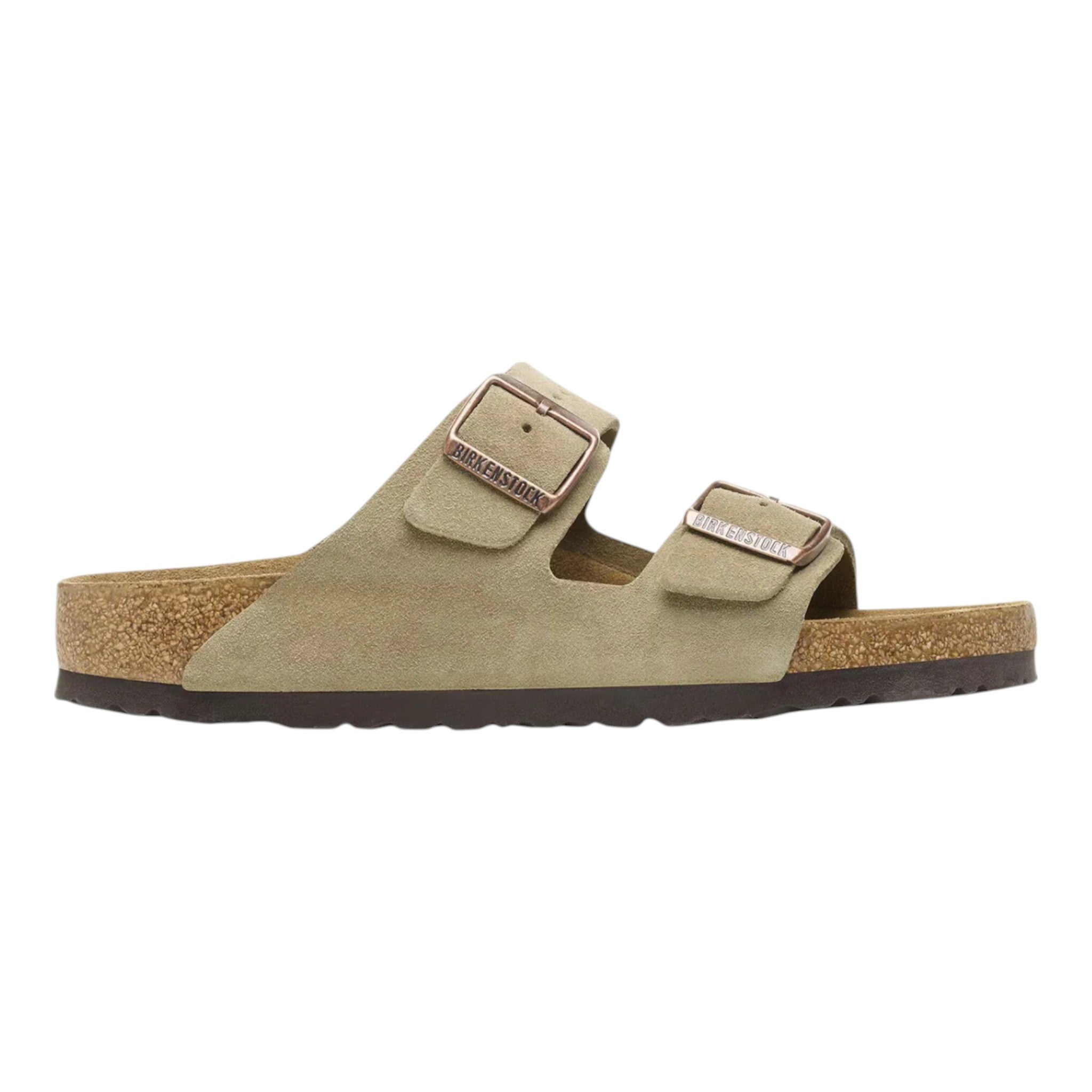 sandalias unisex Birkenstock arizona suede leather - taupe