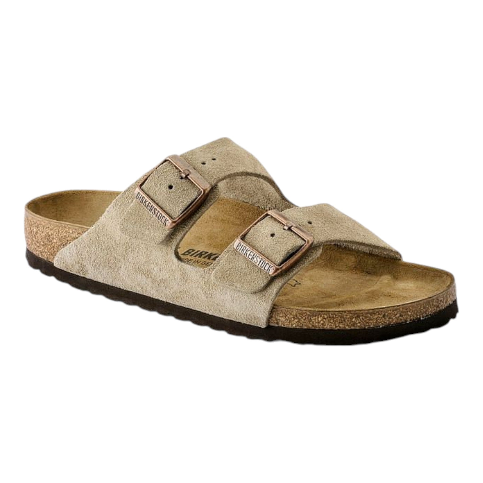 sandali unisex birkenstock arizona - taupe suede leather