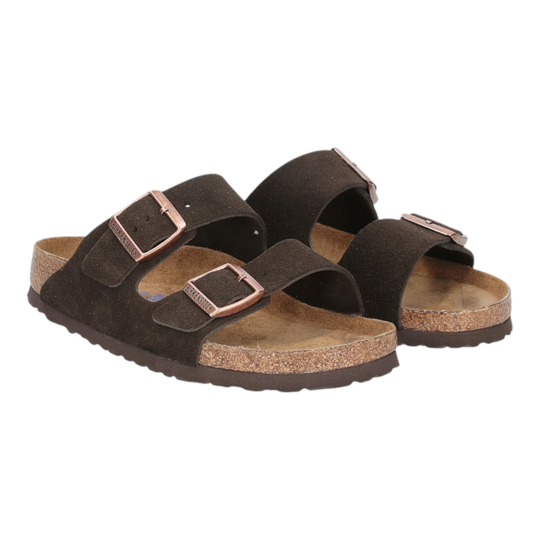 sandals unisex Birkenstock arizona - mocca suede leather
