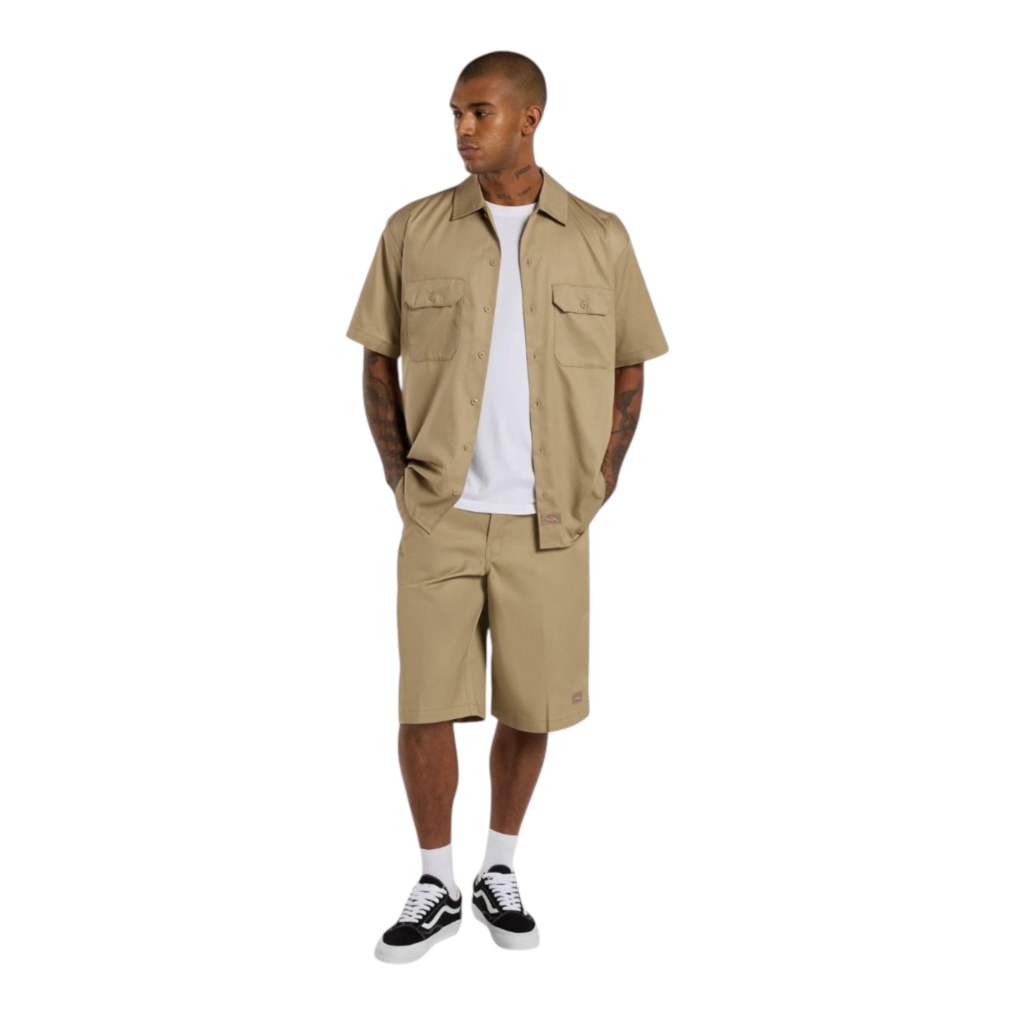 ♪ Dickies shorts 13 en bolsillo multi - khaki