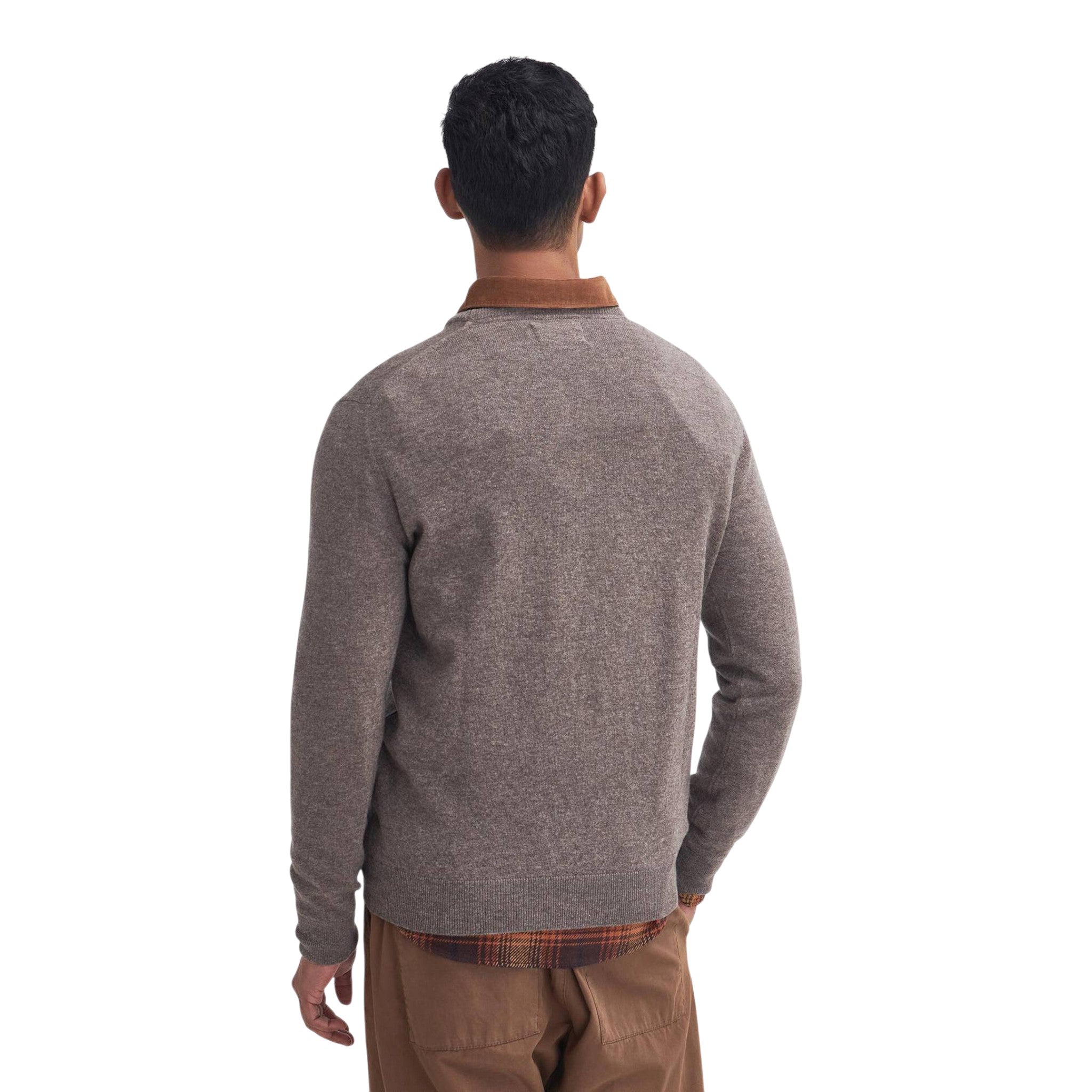 jersey Barbour esencial l/wool tripneck - piedra oscura