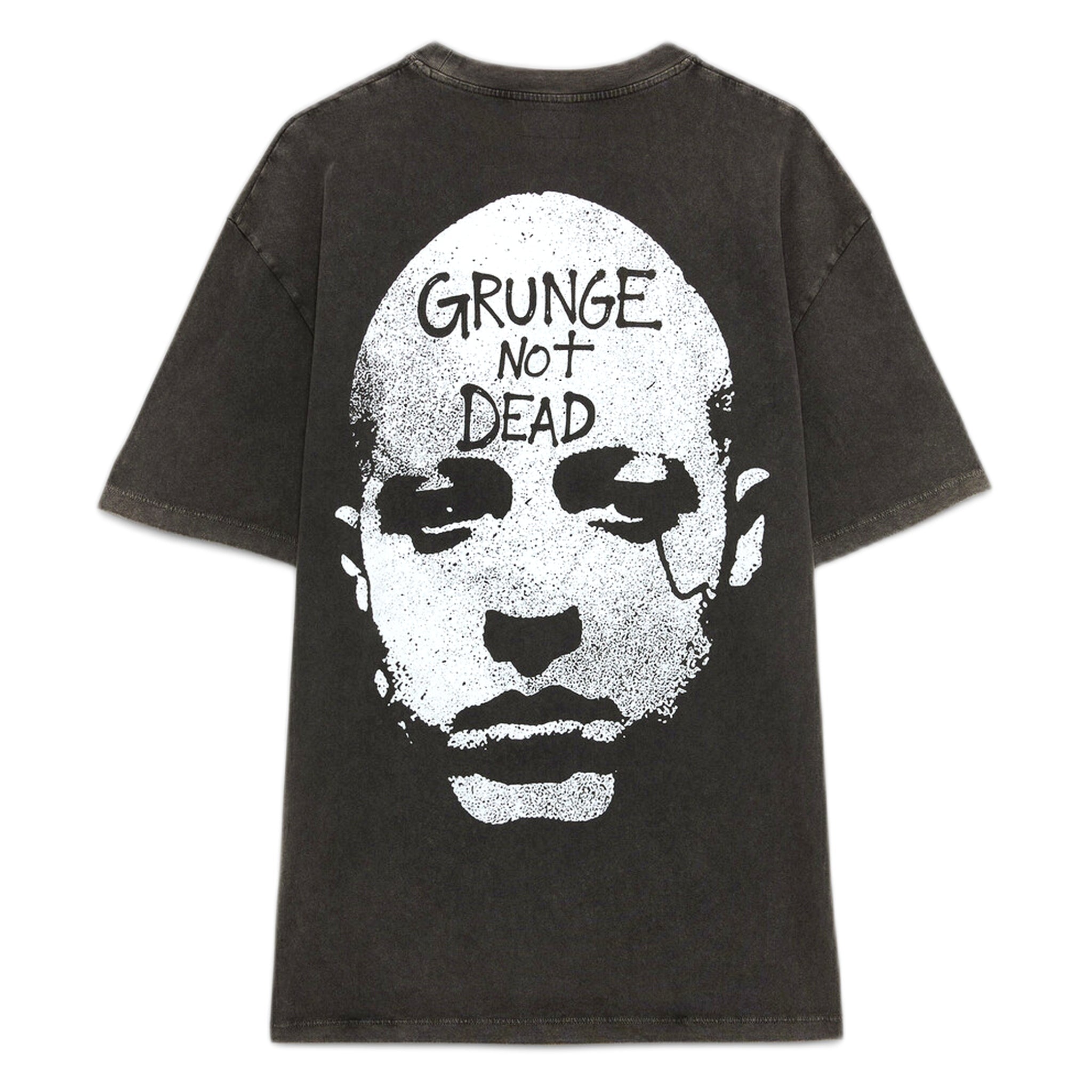 t-shirt Amish jersey grunge pigment stone - black