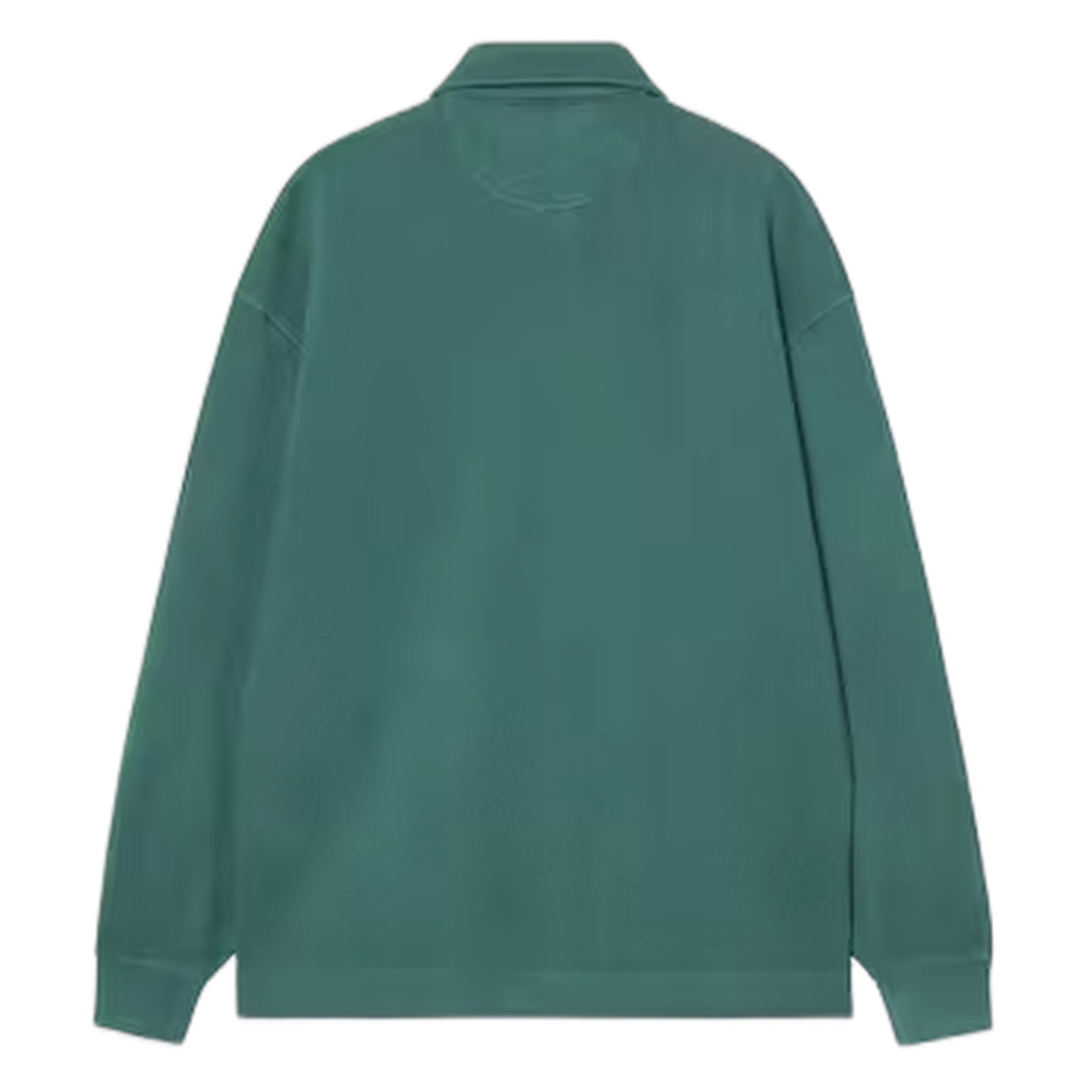 Polo Carhartt Wip pique Script Schweiß - dunkel fir / weiß Kleidung gefärbt