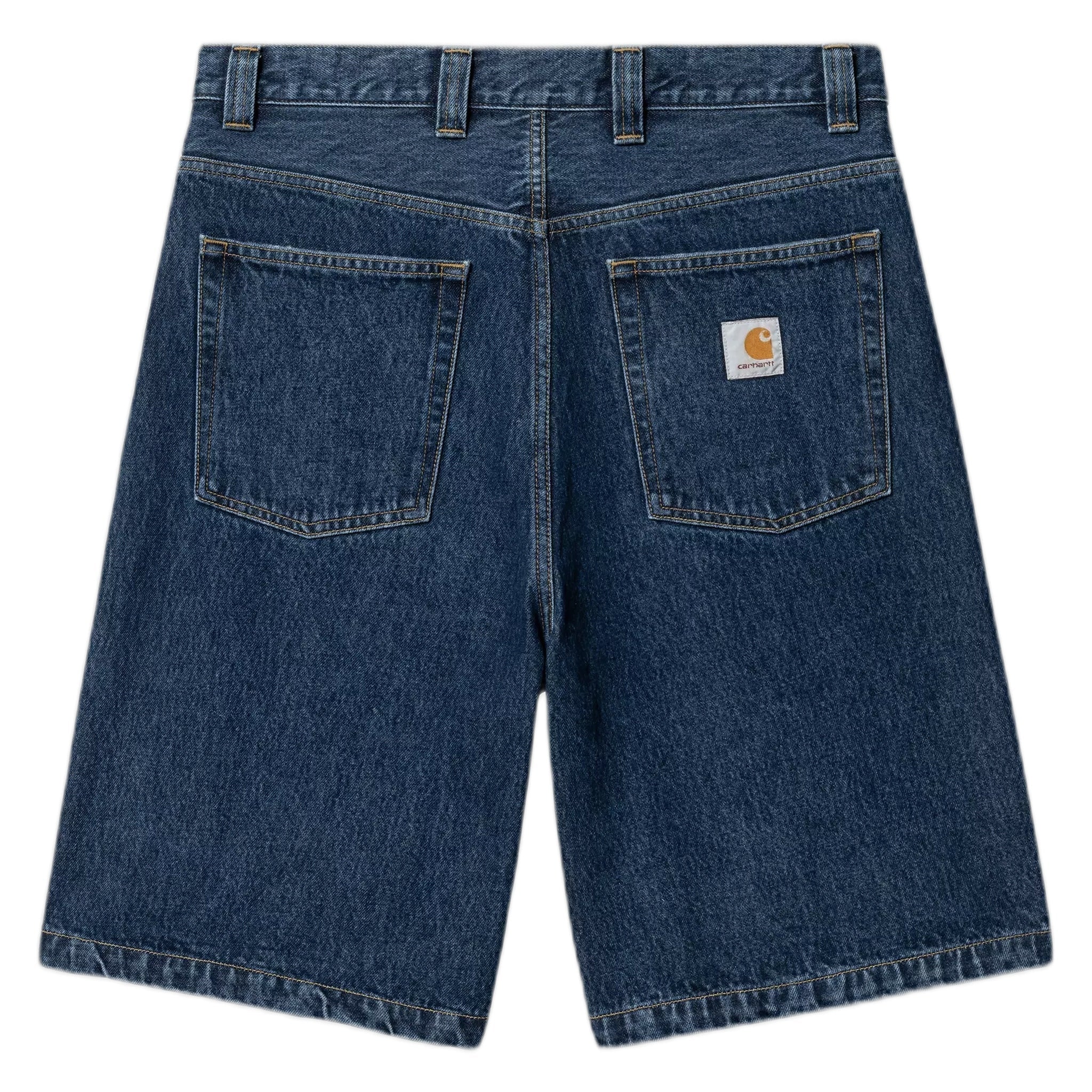 bermuda carhartt wip brandon short - blue stone washed