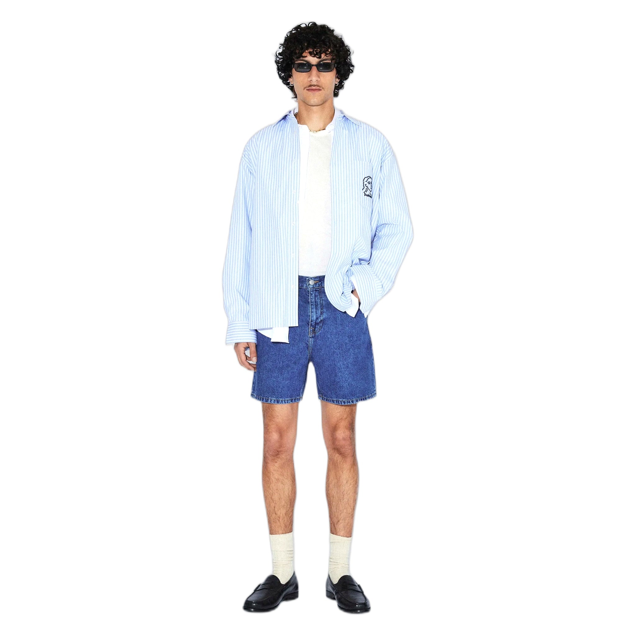 bermuda dr denim roan shorts - haze mid retro