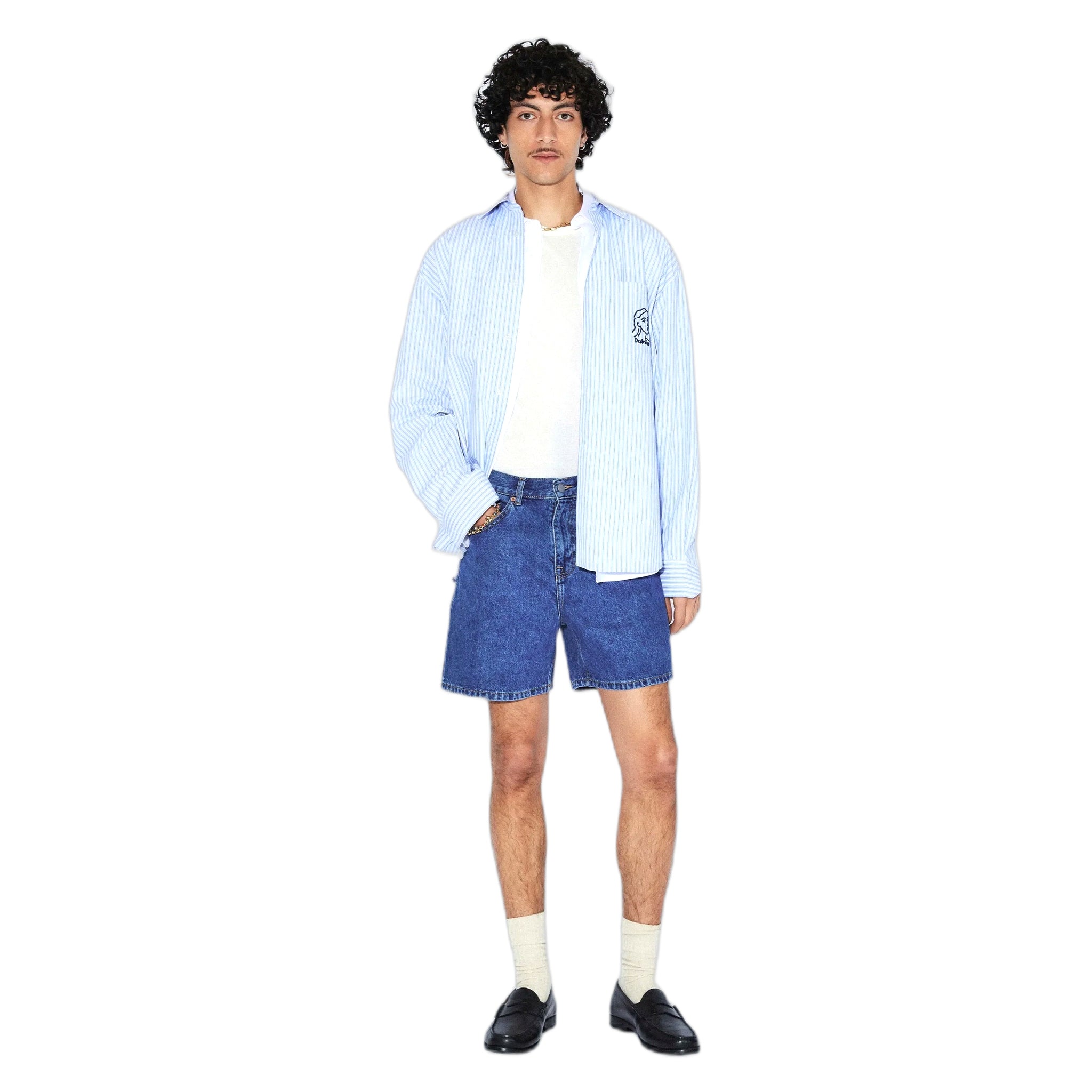 bermuda dr denim roan shorts - haze mid retro