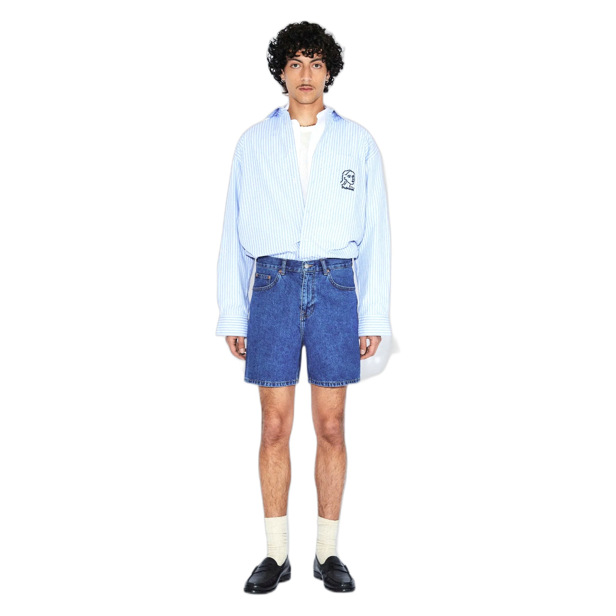 bermuda dr denim roan shorts - haze mid retro