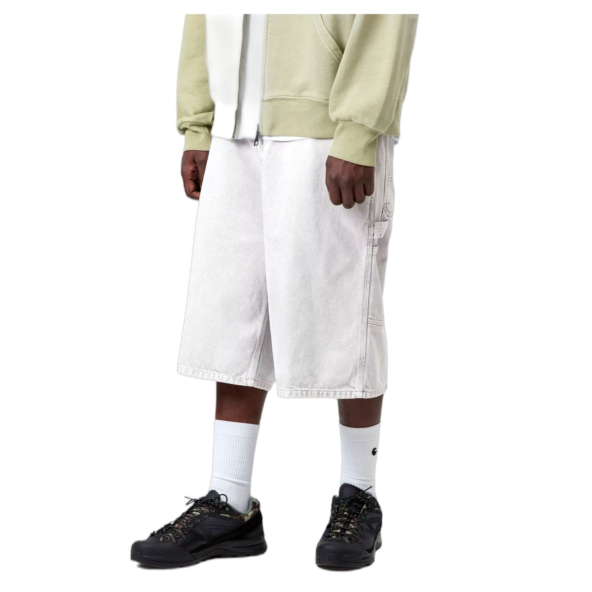 bermuda Carhartt Wip og simple rodilla corto - negro tiza lavado