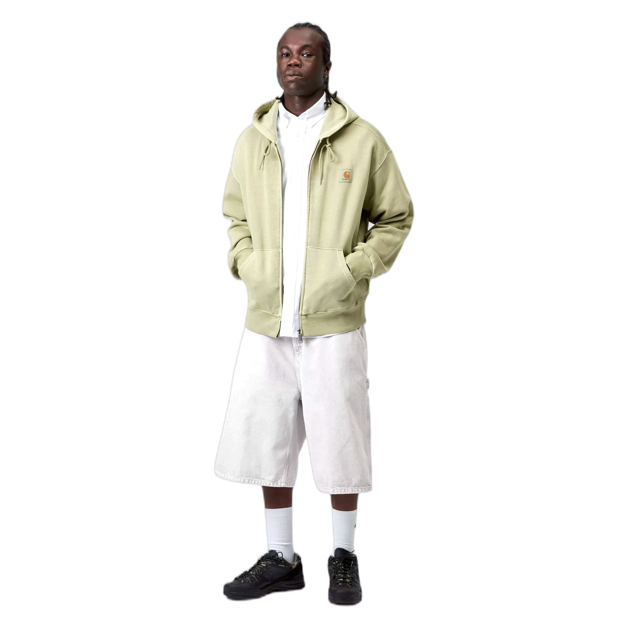 bermuda Carhartt Wip og simple rodilla corto - negro tiza lavado