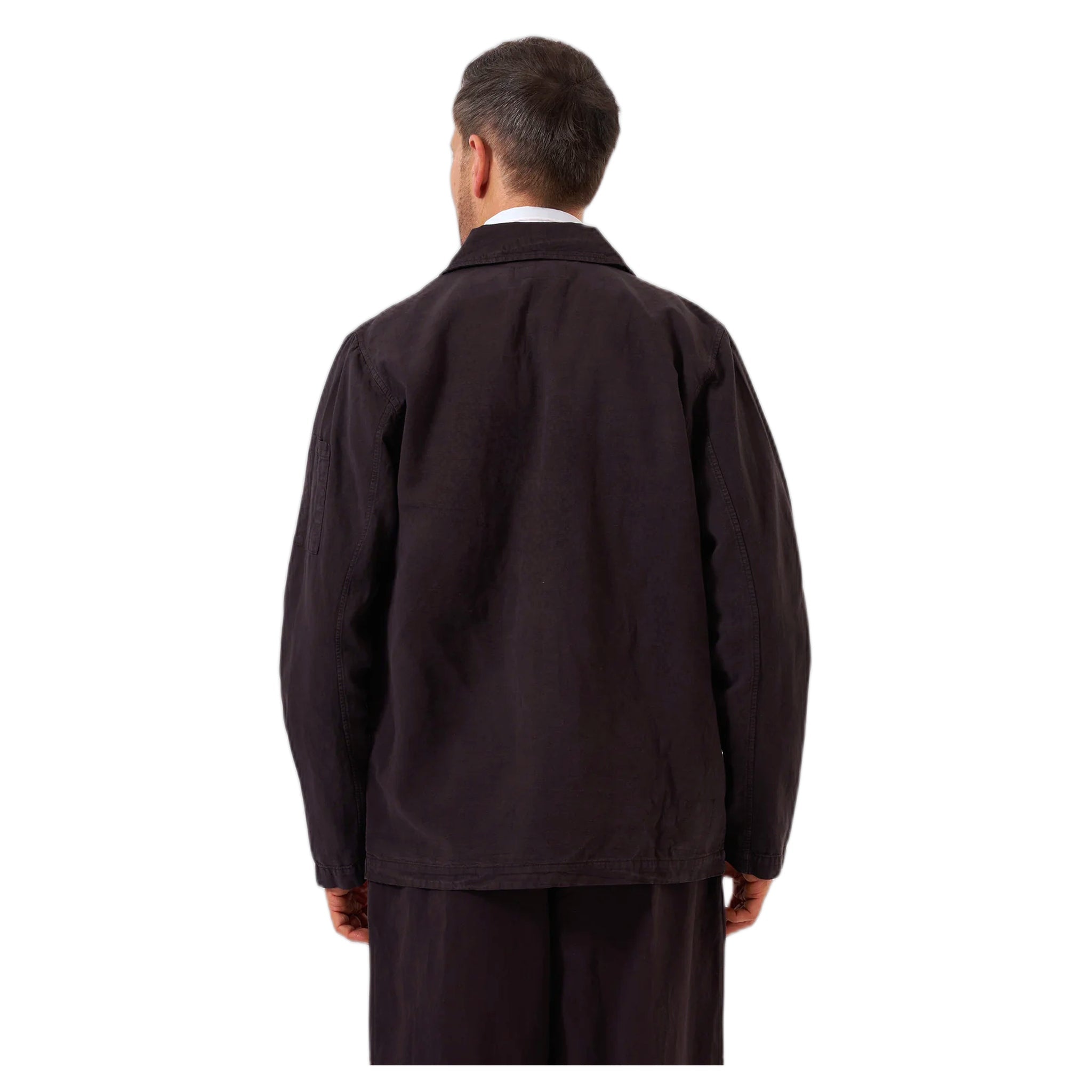 chaqueta Universal Works tapar toda la chaqueta lyo lino mezcla - licorice