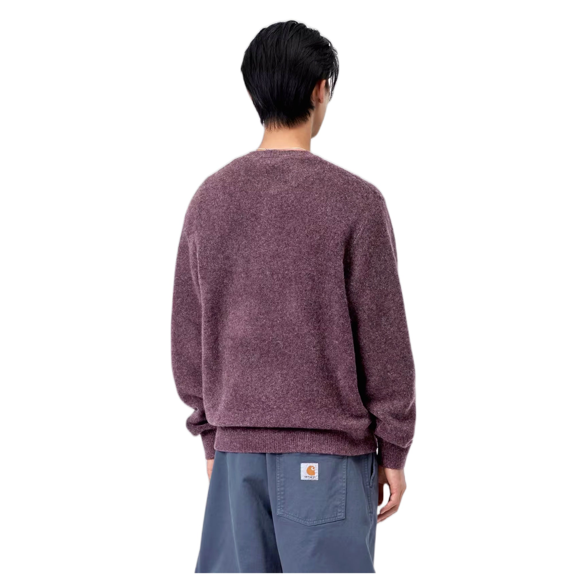 maglione carhartt wip curtis sweater - tangled shady purple