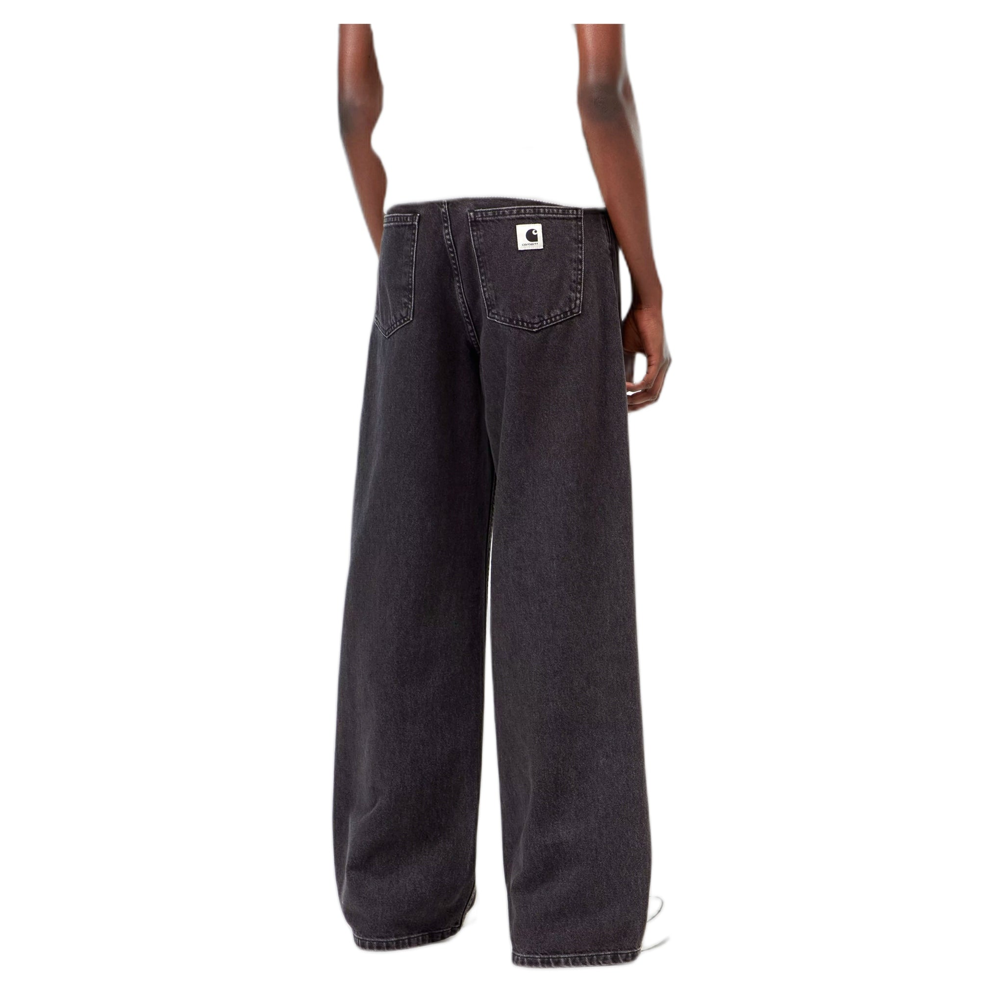jeans carhartt wip w' jane pant - black heavy stone wash