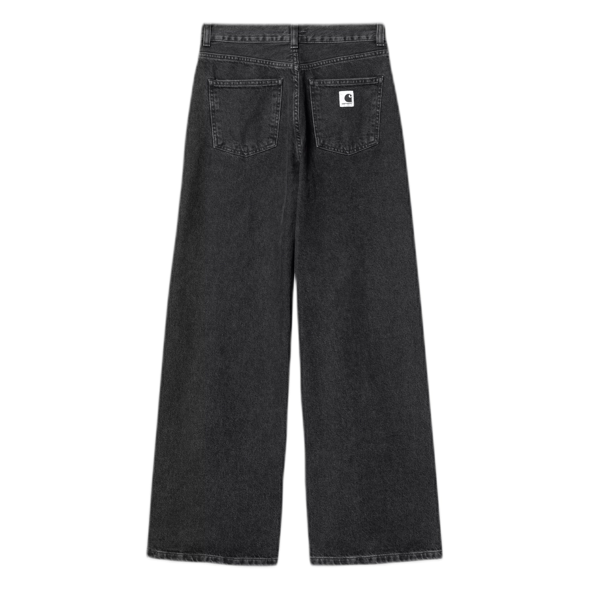jeans carhartt wip w' jane pant - black heavy stone wash