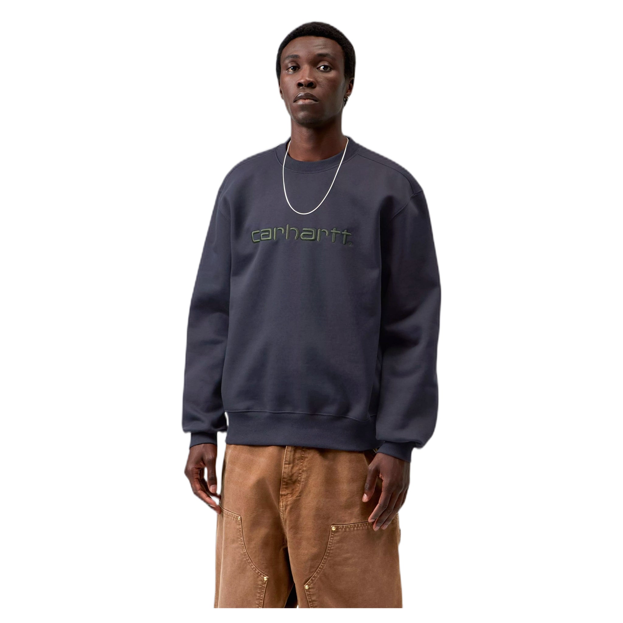 felpa carhartt wip carhartt sweatshirt - dark navy / dark scarab