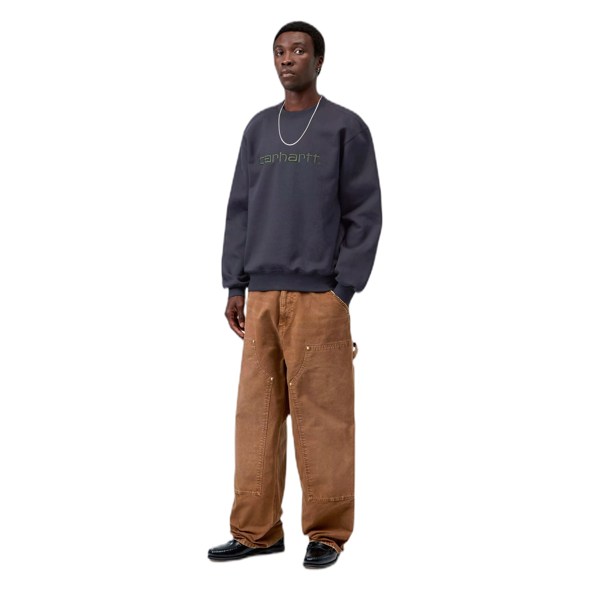 felpa carhartt wip carhartt sweatshirt - dark navy / dark scarab
