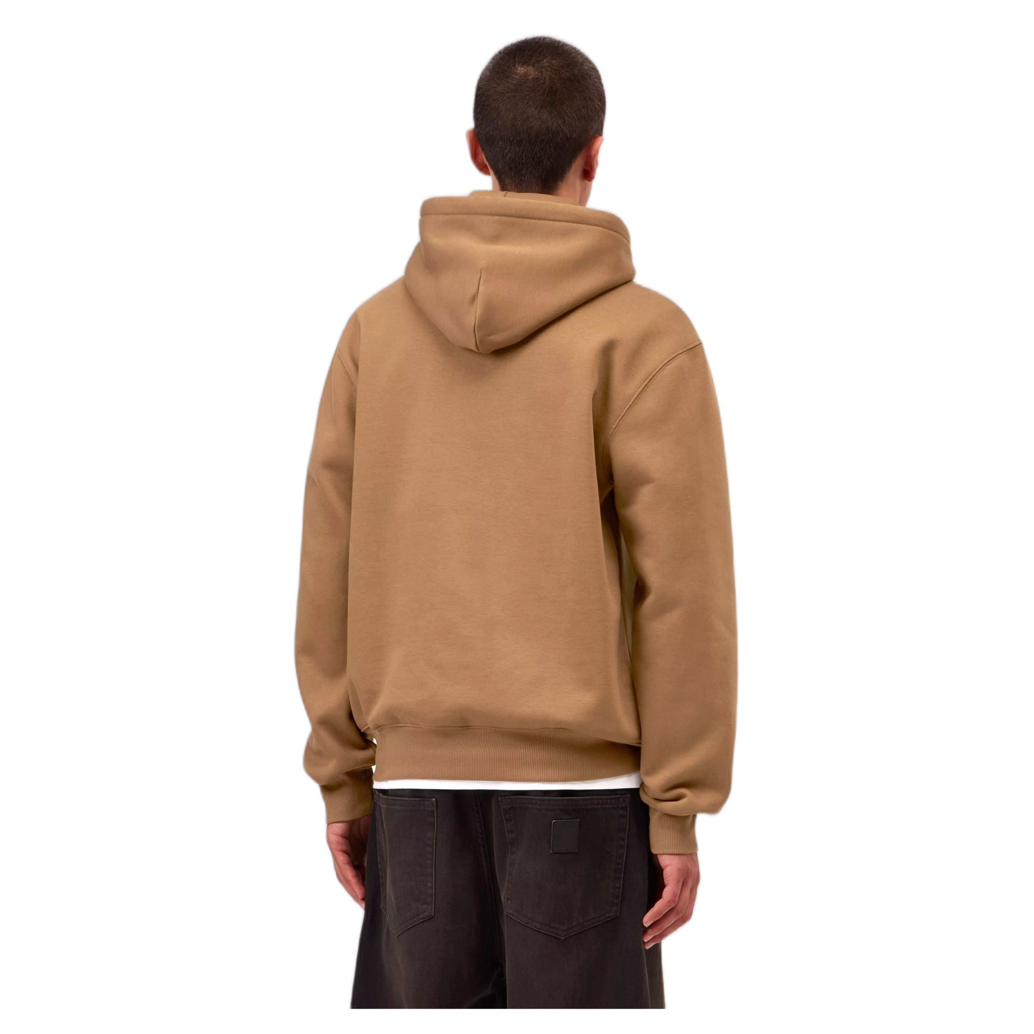 phenol Carhartt Wip hooded carhartt sweatshirt - wip h brown / black