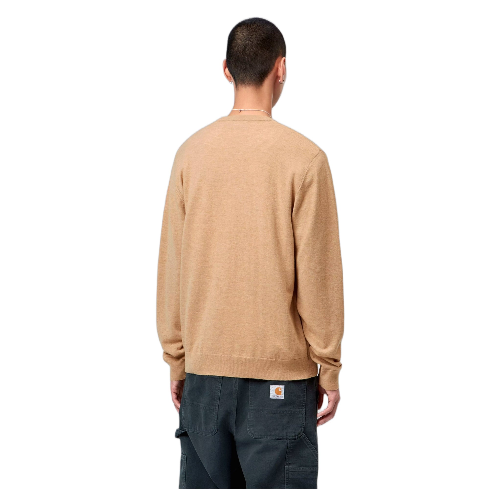 sweater Carhartt Wip madison sweater - wip dusty h brown / wax