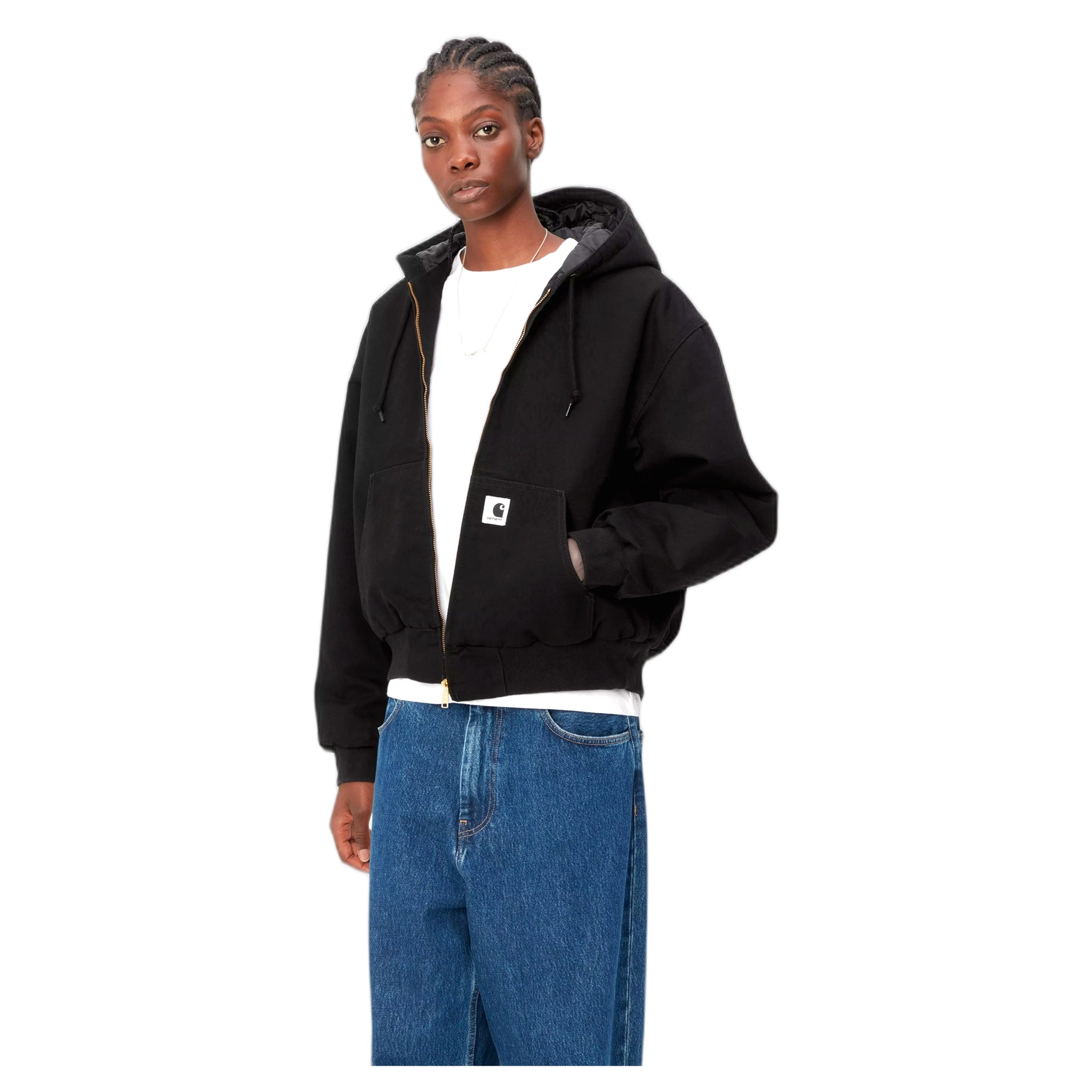 chaqueta Carhartt Wip w' og chaqueta activa - enjuague negro
